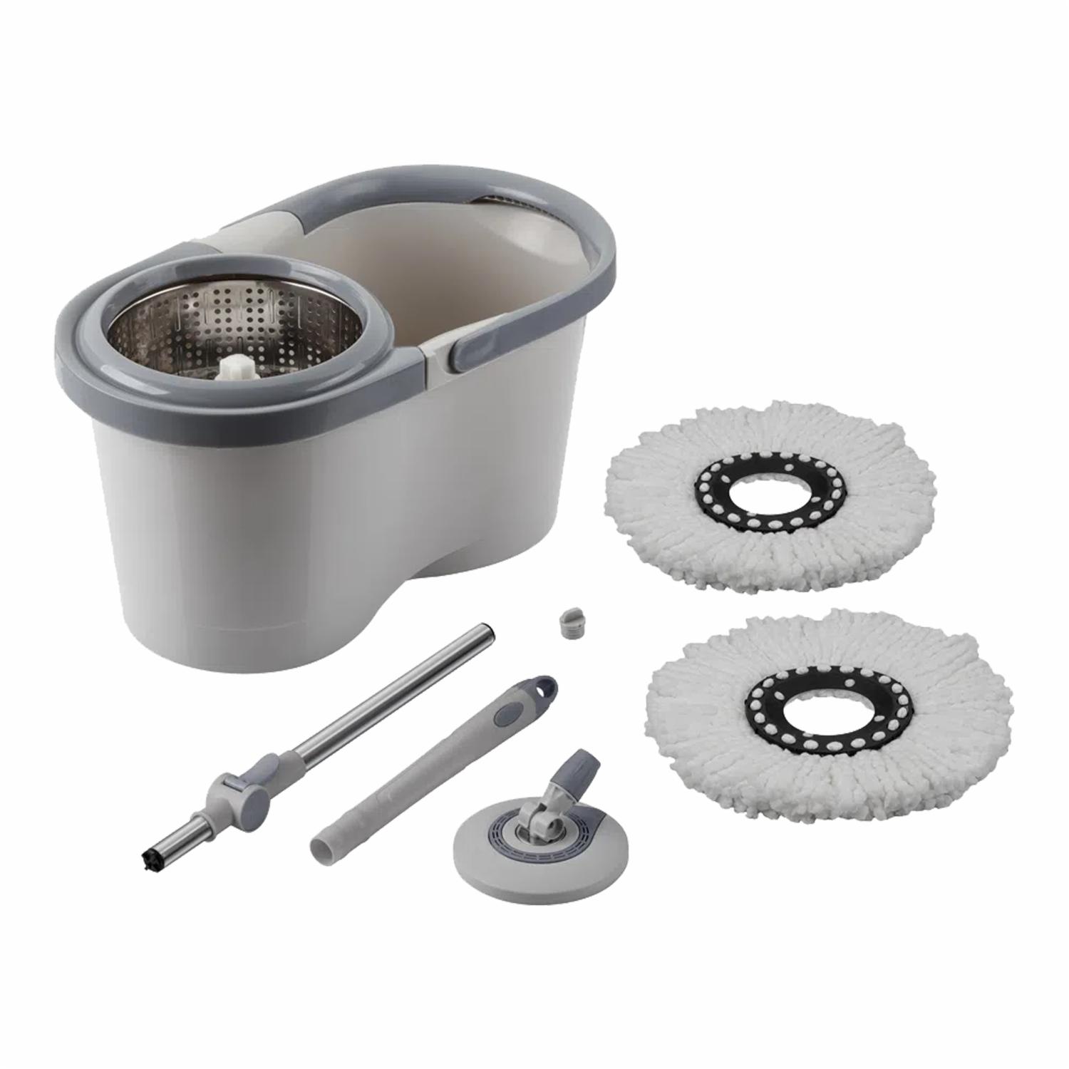 Trapeador Giratorio Menalux Con Cesto Inoxidable Y Refil Extra De Microfibra ELECTROLUX MCML01 - Imagen 2