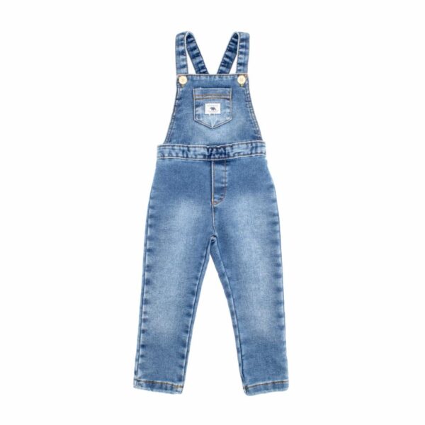 Conjunto Camiseta Manga Larga Y Jardinera Denim MUNDI - Imagen 2