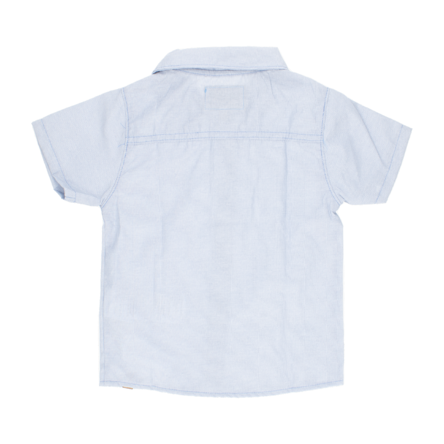 Conjunto Camisa Manga Corta Celeste Y Short Café MUNDI