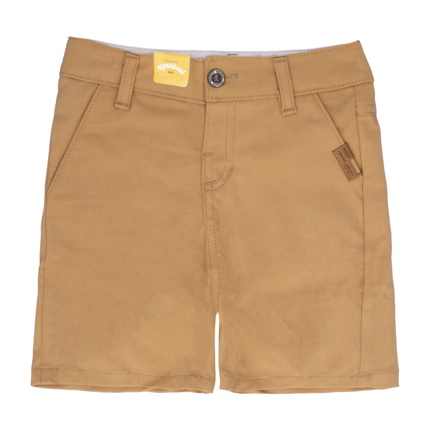 Conjunto Camisa Manga Corta Celeste Y Short Café MUNDI