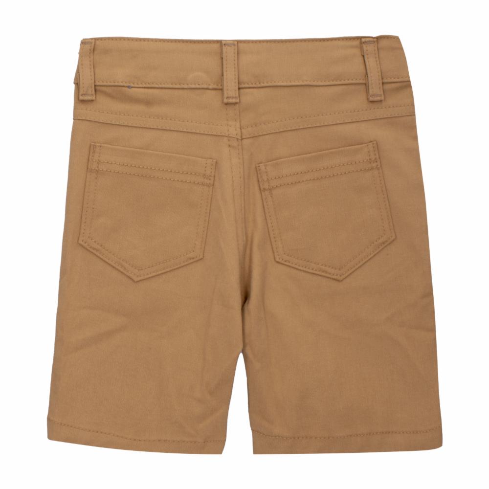 Conjunto Camisa Manga Corta Celeste Y Short Café MUNDI - Imagen 5