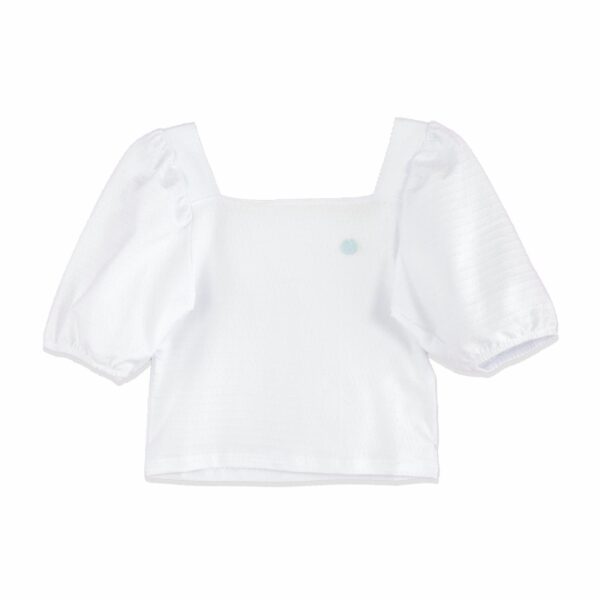 Conjunto Blusa Manga Corta Y Falda Marfil MUNDI - Imagen 2