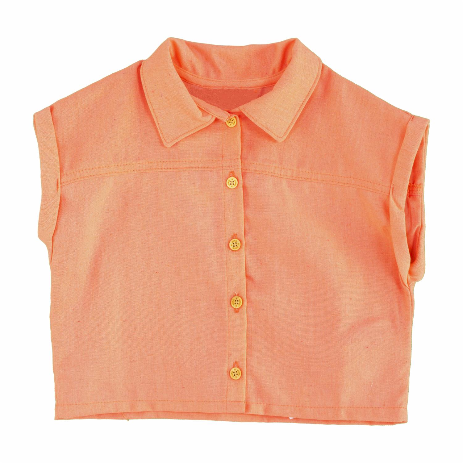 Conjunto Camisa Manga Corta Y Short Rosado MUNDI - Imagen 2