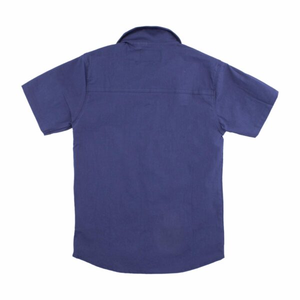 Camisa Manga Corta Azul MUNDI - Imagen 3