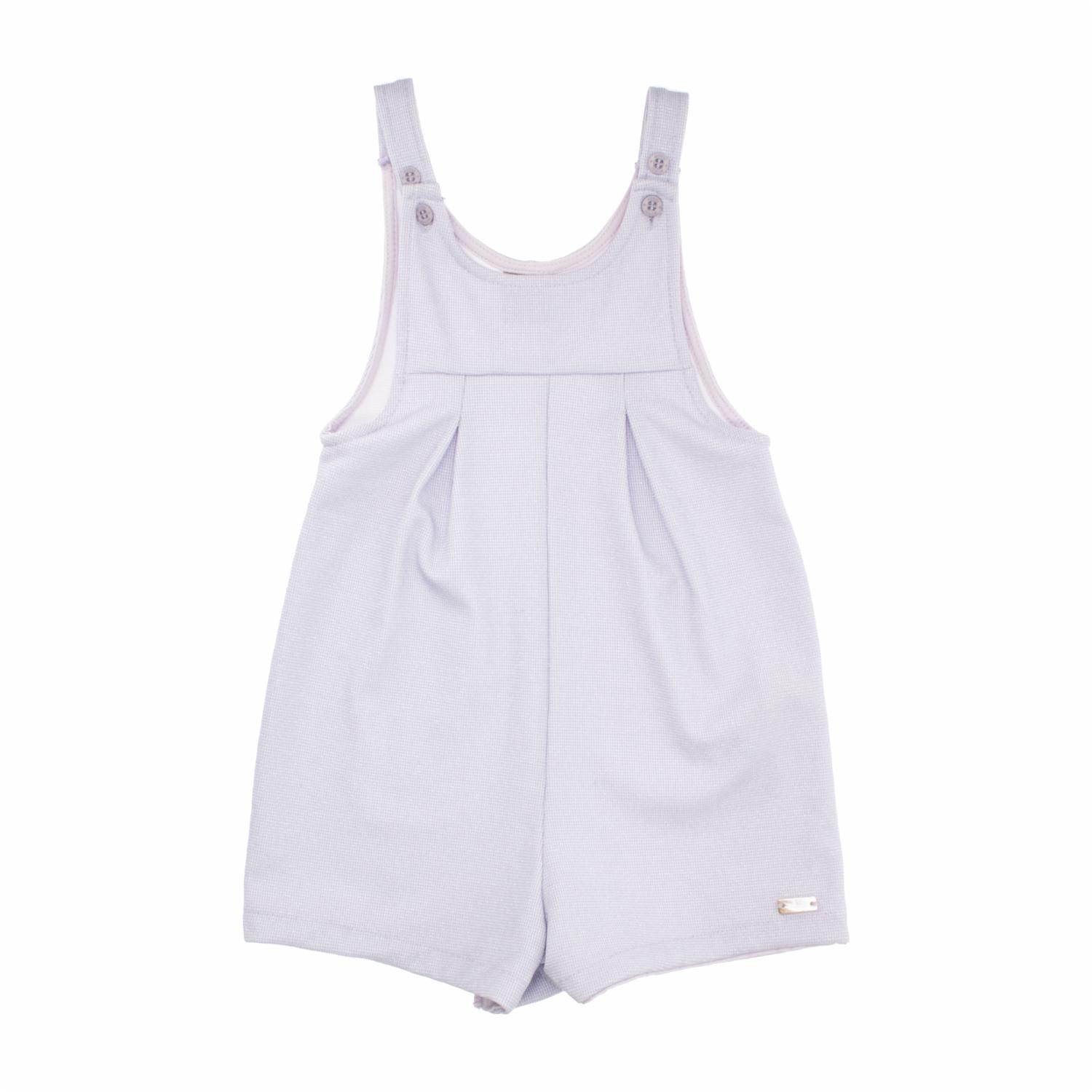 Conjunto Blusa Manga Corta Y Jardinera Lila MUNDI - Imagen 2