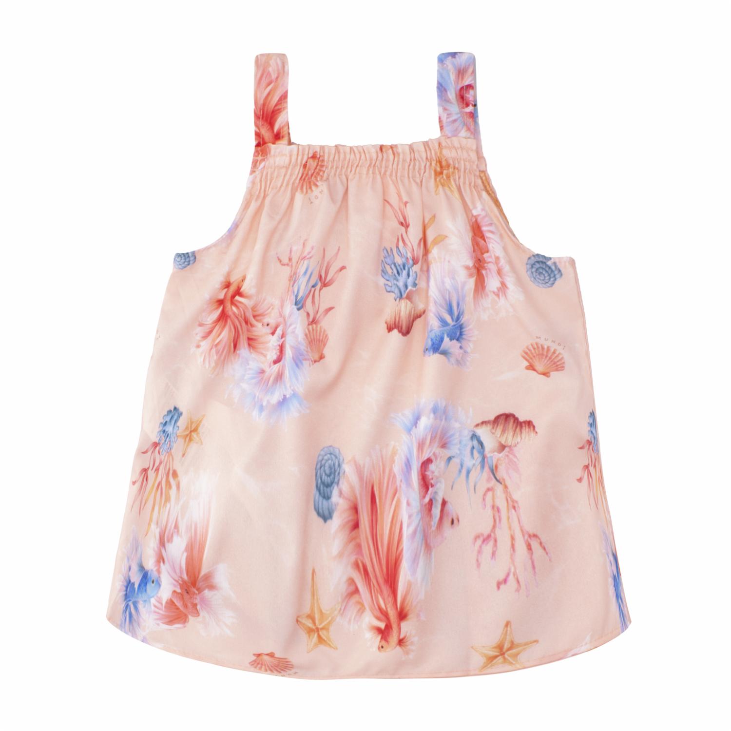 Conjunto Blusa Sin Mangas Y Short Rosado MUNDI - Imagen 3