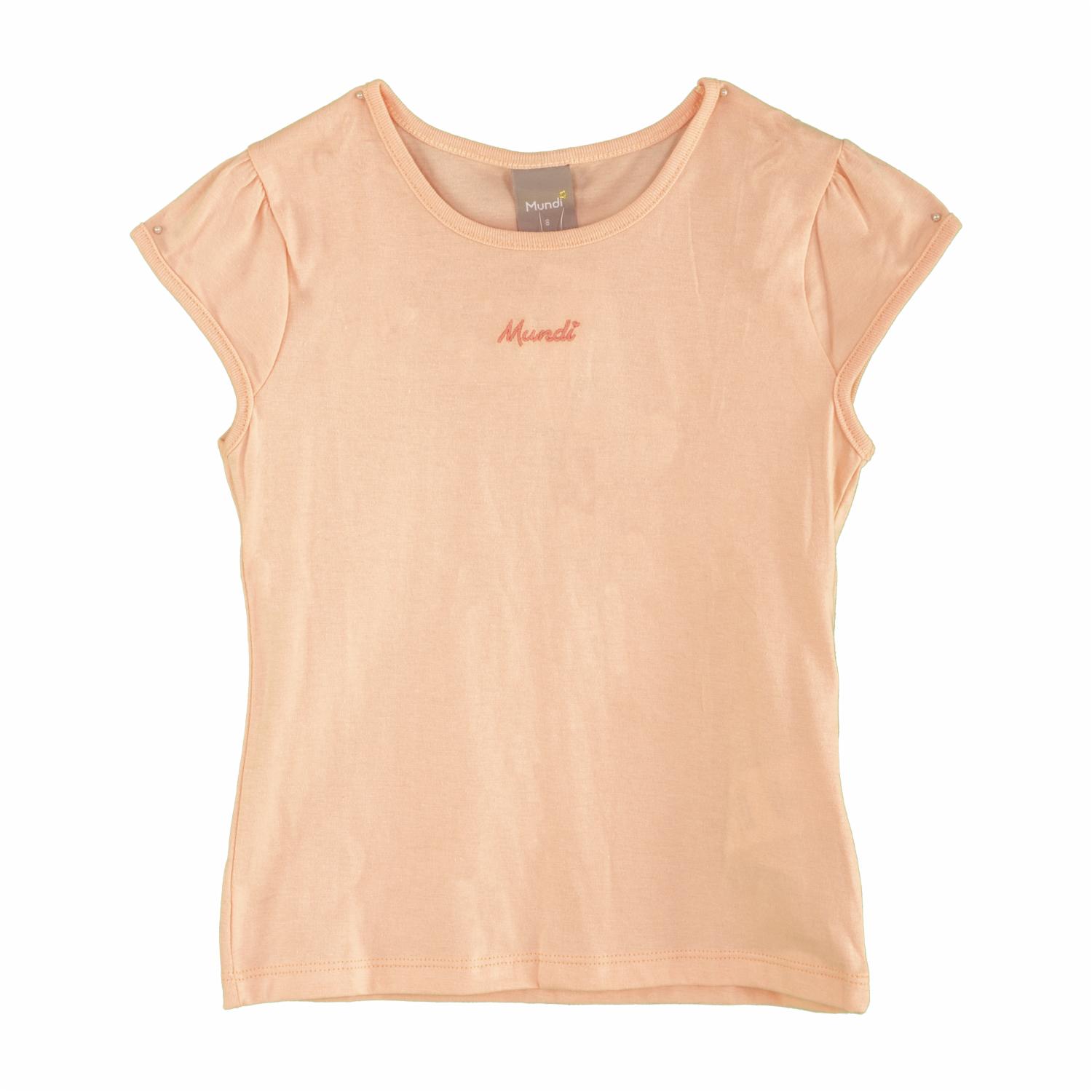 Conjunto Blusa Manga Corta Y Jardinera Rosado MUNDI - Imagen 4