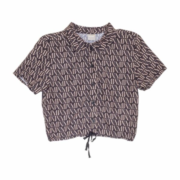 Conjunto Camisa Tipo Top Y Short Negro MUNDI