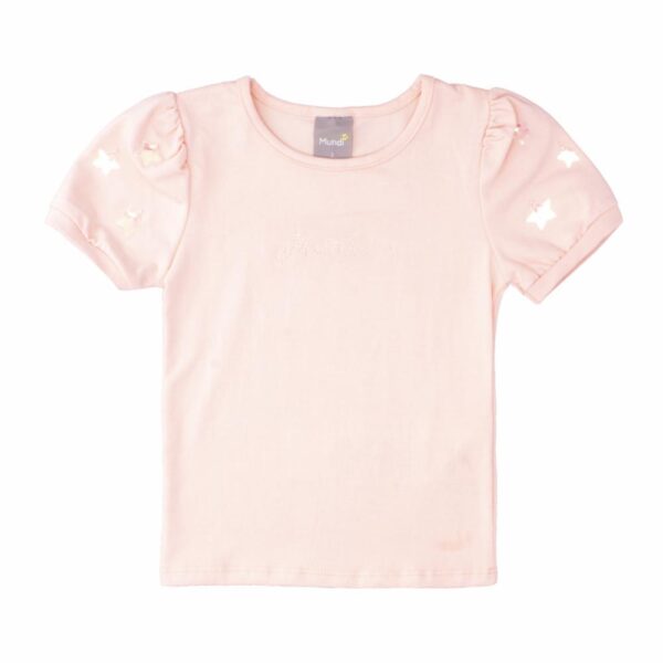 Conjunto Blusa Manga Corta Y Falda Rosada - Imagen 2