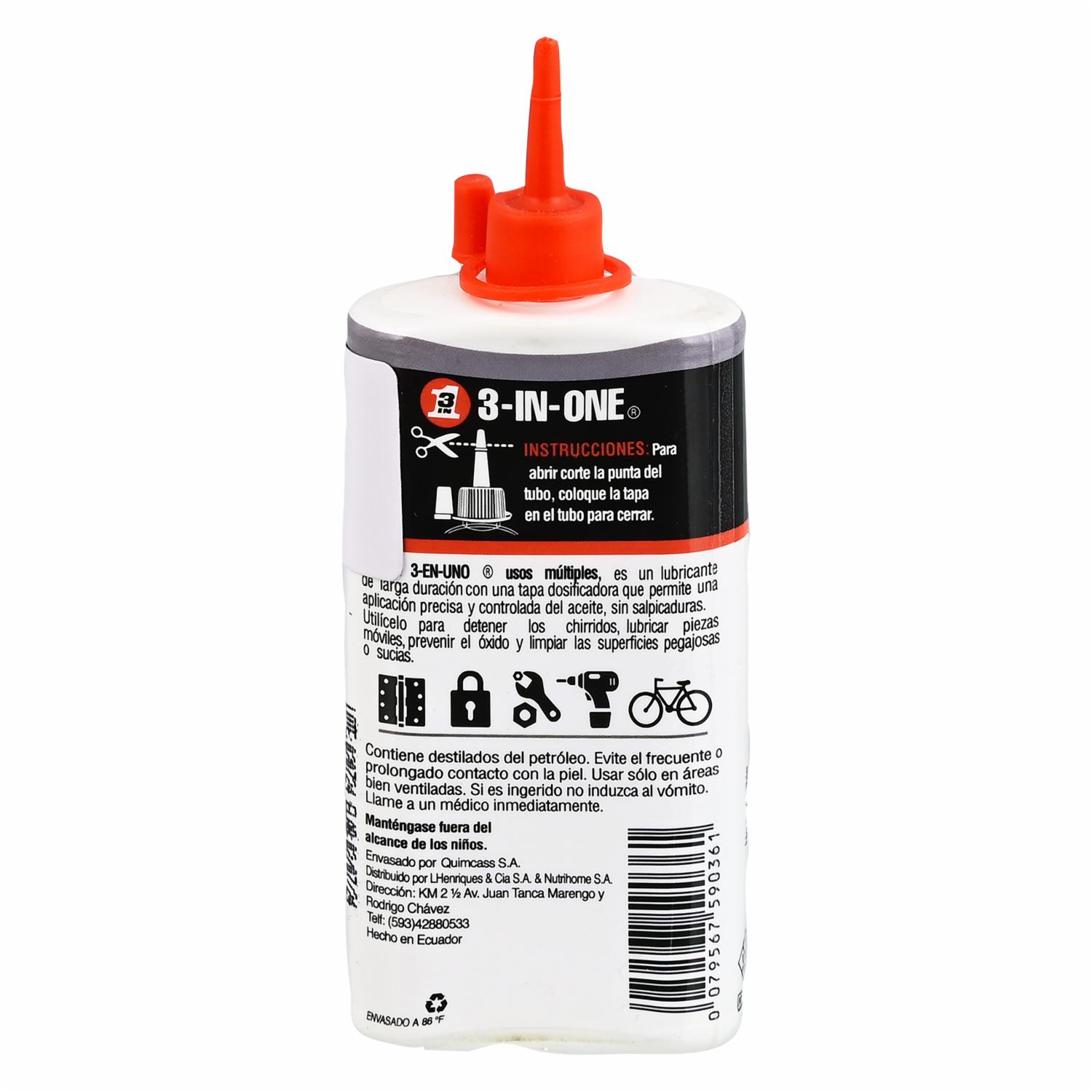 Lubricante En Aceite 90Ml 3-EN-UNO Unidad