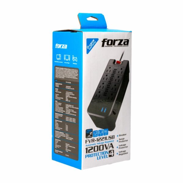Regulador FVR-1221USB VOLT REG FORZA 120V - Imagen 4