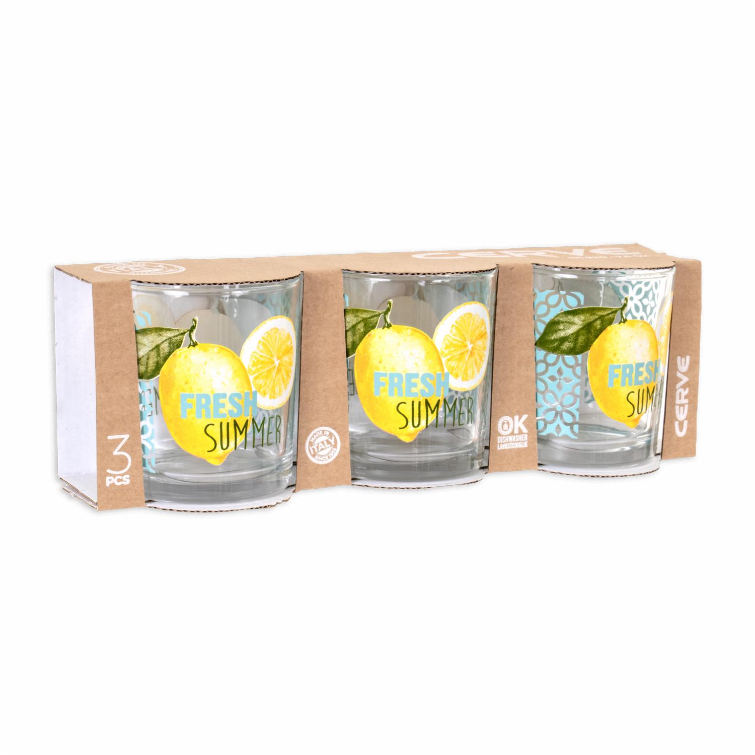 Vaso Agua Fresh Summer Setx3 CERVE 220 cc - Imagen 2