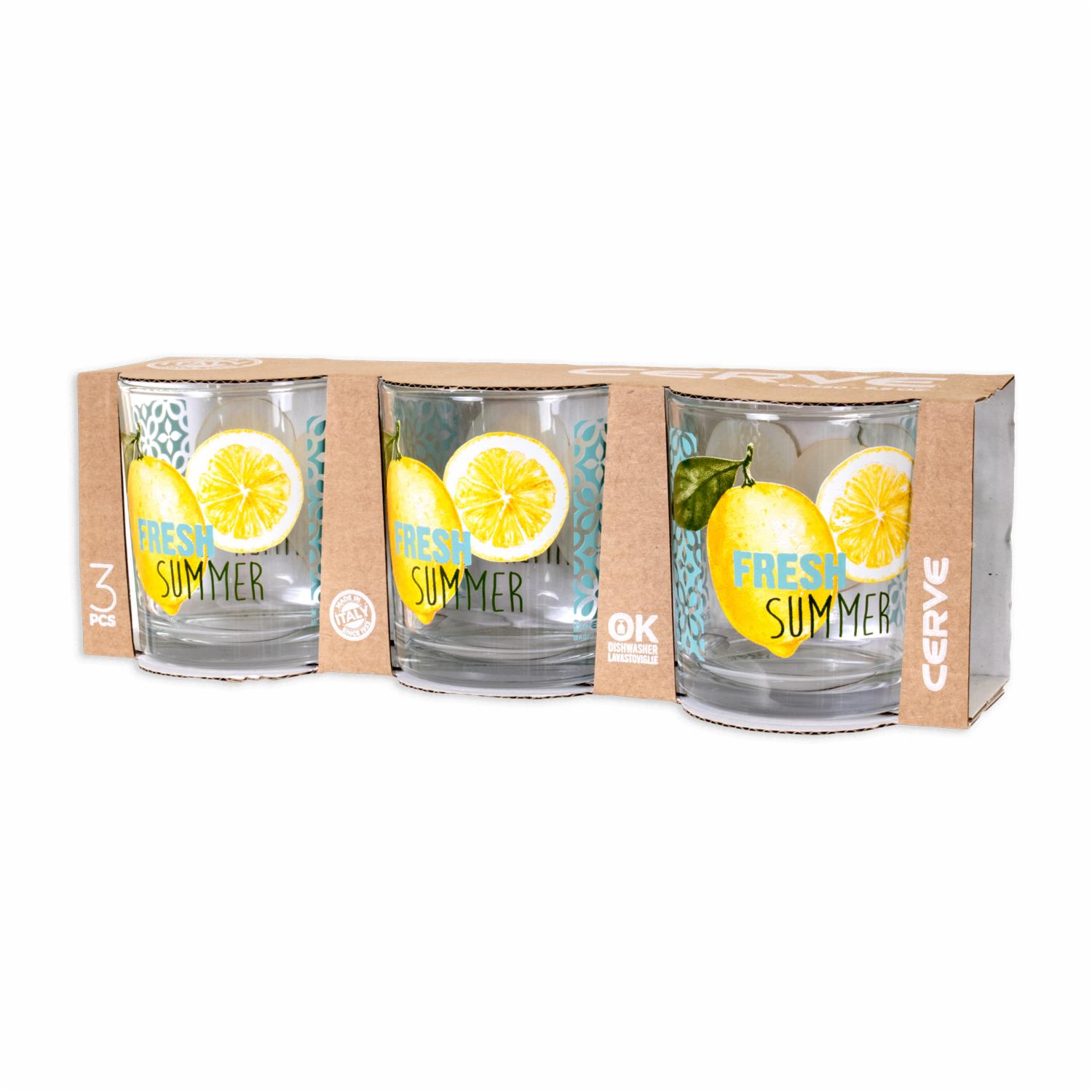 Vaso Agua Fresh Summer Setx3 CERVE 220 cc - Imagen 3