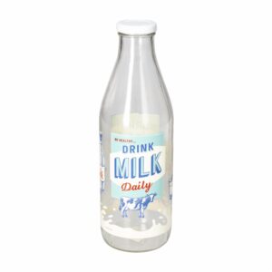 Botella Transparente Color Celeste Para Leche CERVE 1L