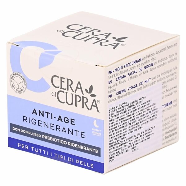 Crema Facial Regeneradora Noche Anti-Age CERA DI CUPRA 50 Ml