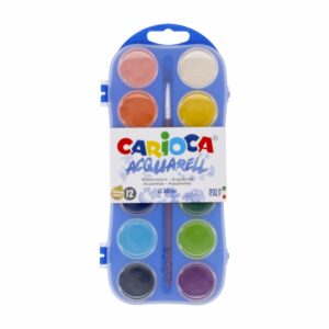 Acuarelas Incluido Pincel CARIOCA X 12 Colores
