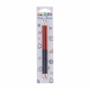 Lapices Bicolor Rojo Y Azul CARIOCA X 2 Uds