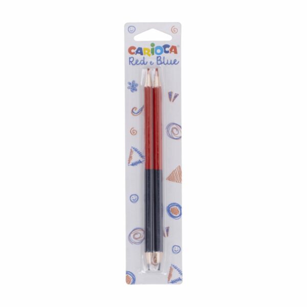 Lapices Bicolor Rojo Y Azul CARIOCA X 2 Uds
