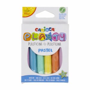 Plastilina Colores Pastel Surtida CARIOCA 6 Uds X 100G