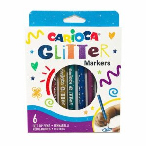 Marcadores Glitter CARIOCA X 6 Uds