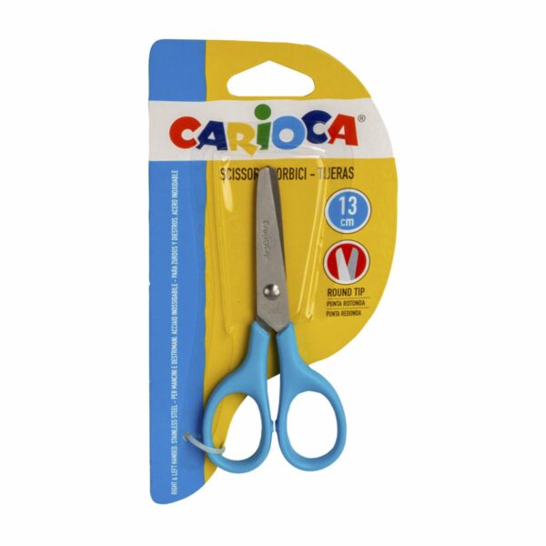 Tijera Escolar Punta Redonda CARIOCA 13 Cm