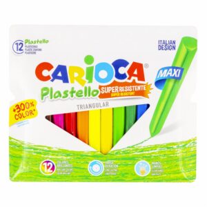 Crayones Plastello Maxi Triangular CARIOCA X12 Uds