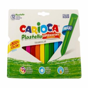 Crayones Plastello Maxi Triangular CARIOCA X12 Uds