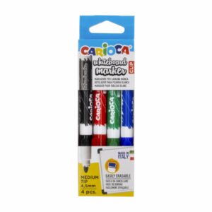 Marcadores Borrables De Pizarra Blanca CARIOCA X 4 Uds