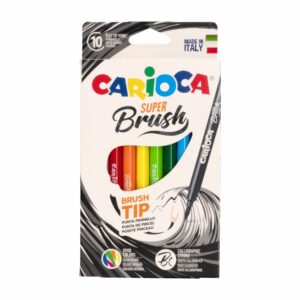 Marcadores Punta Pincel CARIOCA X 10 Uds