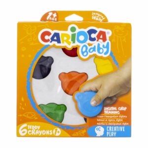 Crayón Pre Escolar Baby Teddy CARIOCA 1X6 Unidades
