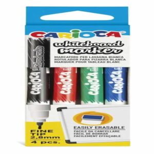 Marcadores De Pizarra Punta Fina CARIOCA X 4 Uds