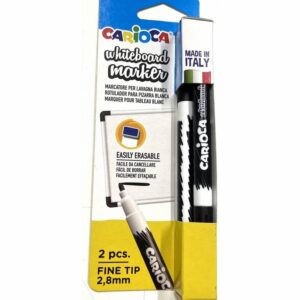 Marcadores De Pizarra Punta Fina Negro CARIOCA X 2 Uds