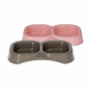 Plato Para Mascota Doble BAMA Pequeño