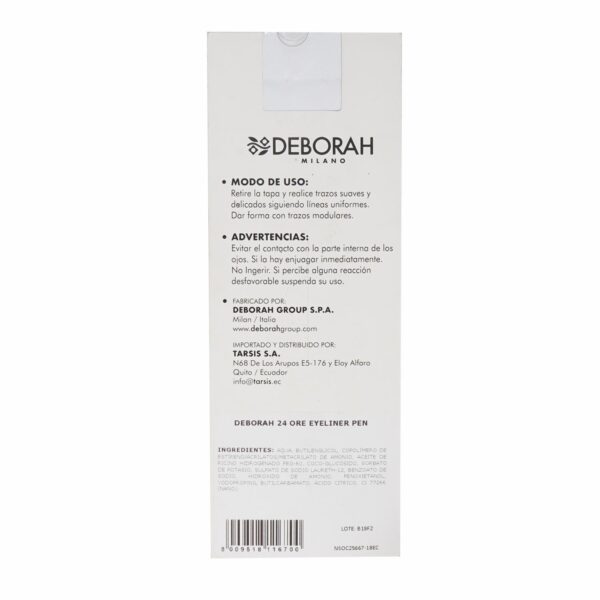 Delineador Ojos 24 Ore Eyeliner Pen DEBORAH MILANO Unidad - Imagen 2