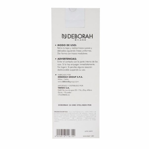 Delineador Ojos 24 Ore Eyeliner Pen DEBORAH MILANO Unidad - Imagen 2