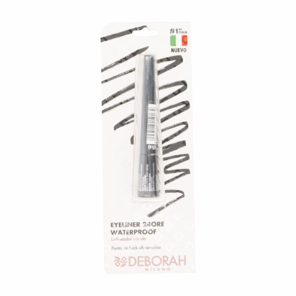 Delineador De Ojos Líquido 24 Ore Waterproof Negro DEBORAH 2,5 G