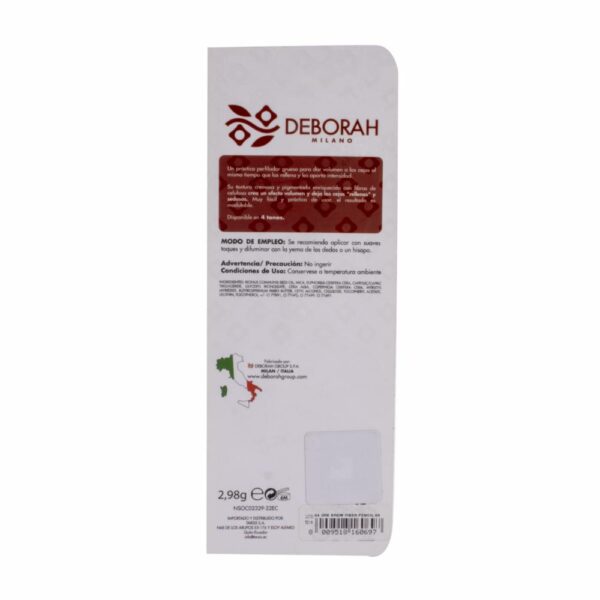 Lápiz De Cejas 24 Ore Brow Fiber 03 DEBORAH 1,50 G - Imagen 2