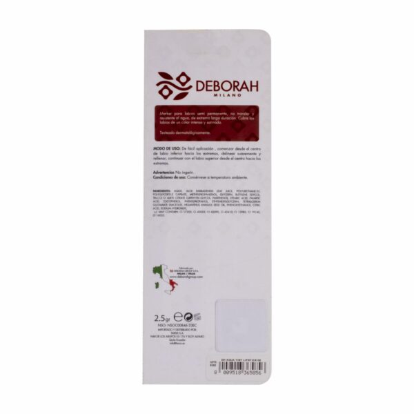 Tinta Para Labios Aqua Rosse 02 DEBORAH 2,5 G - Imagen 2