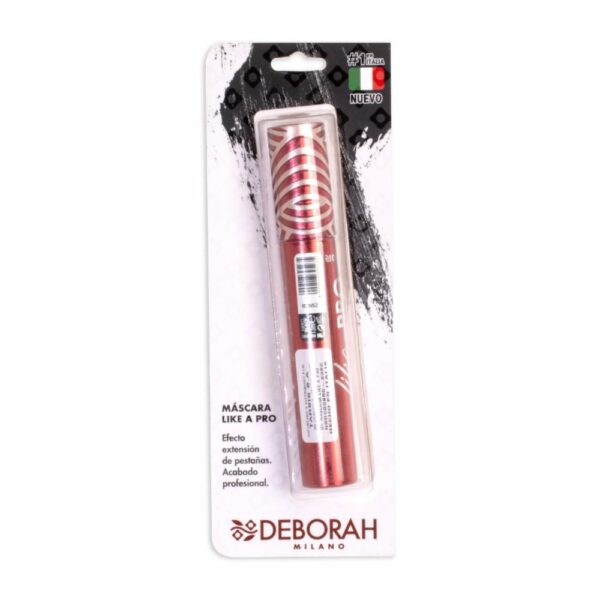 Máscara De Pestañas Like A Pro Negro DEBORAH 12 Ml