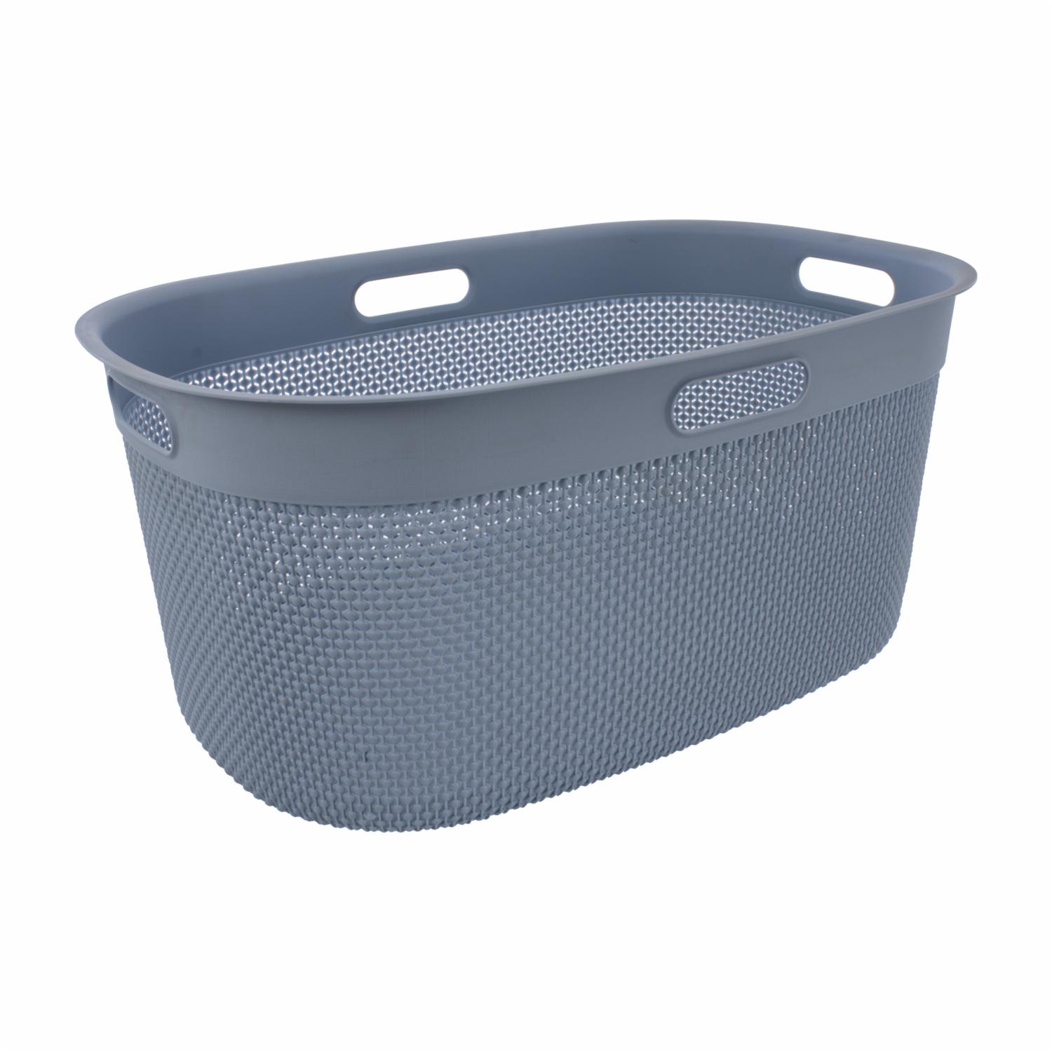 Canasta De Lavandería Celeste CURVER 45 Lt - Imagen 3