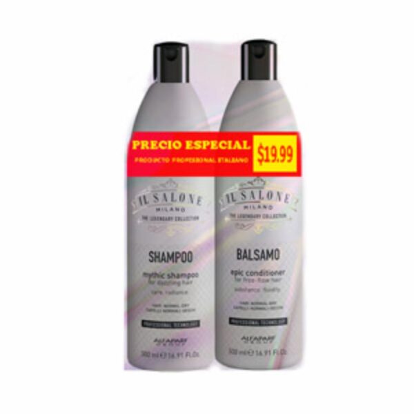 Shampoo + Acondicionador Mythic IL SALONE Pack X2 500 Ml