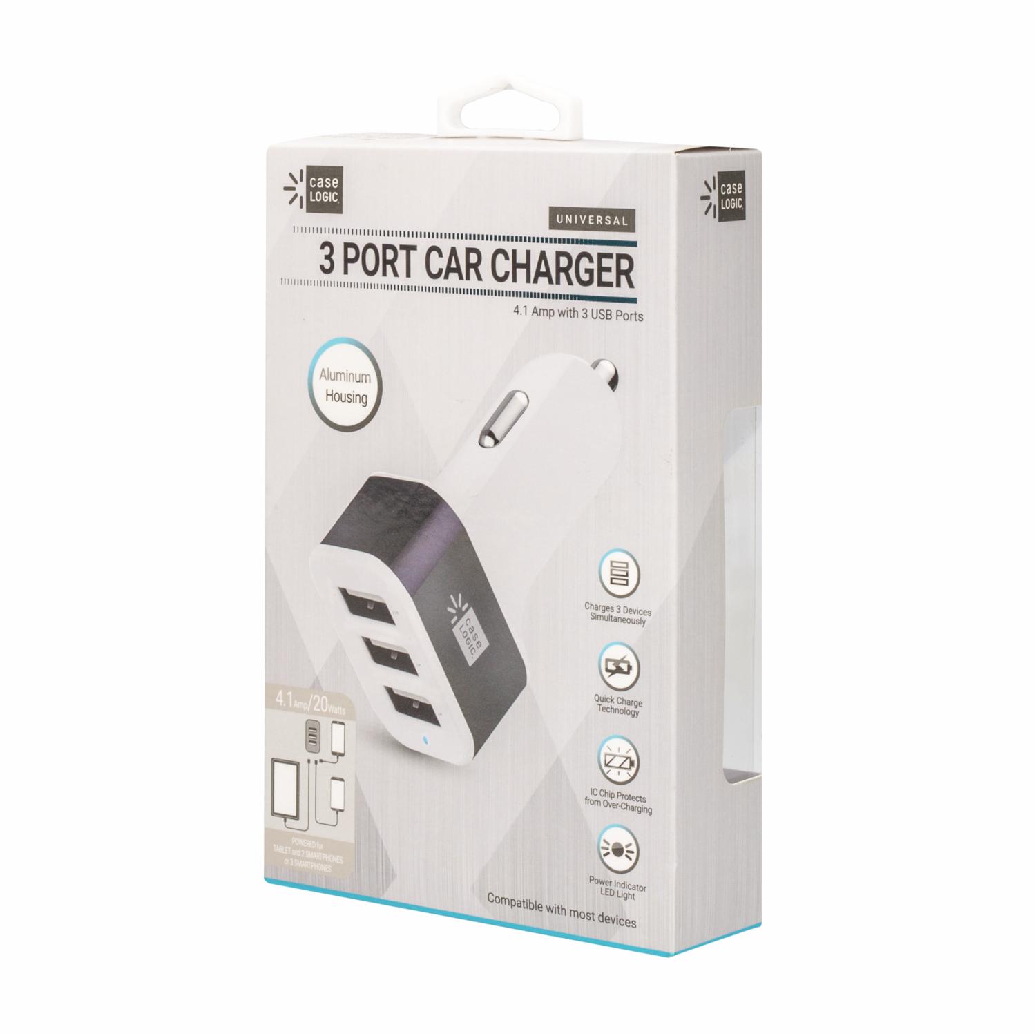 Cargador De Auto 3 USB BYTECH 4.1 Amp