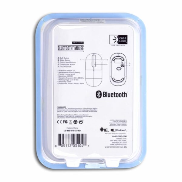 Mouse Recargable Rojo BYTECH Bluetooth - Imagen 2