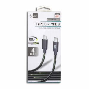 Cable Tipo C A Tipo C Negro 60 W BYTECH 4 Pies
