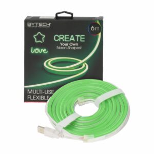 Tira De Luces Neón Verde Conexión USB BYTECH 182 Cm