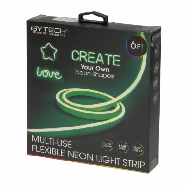 Tira De Luces Neón Verde Conexión USB BYTECH 182 Cm - Imagen 2