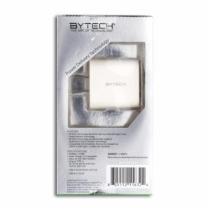 Cargador De Pared USB /Tipo C Blanco BYTECH 30 W