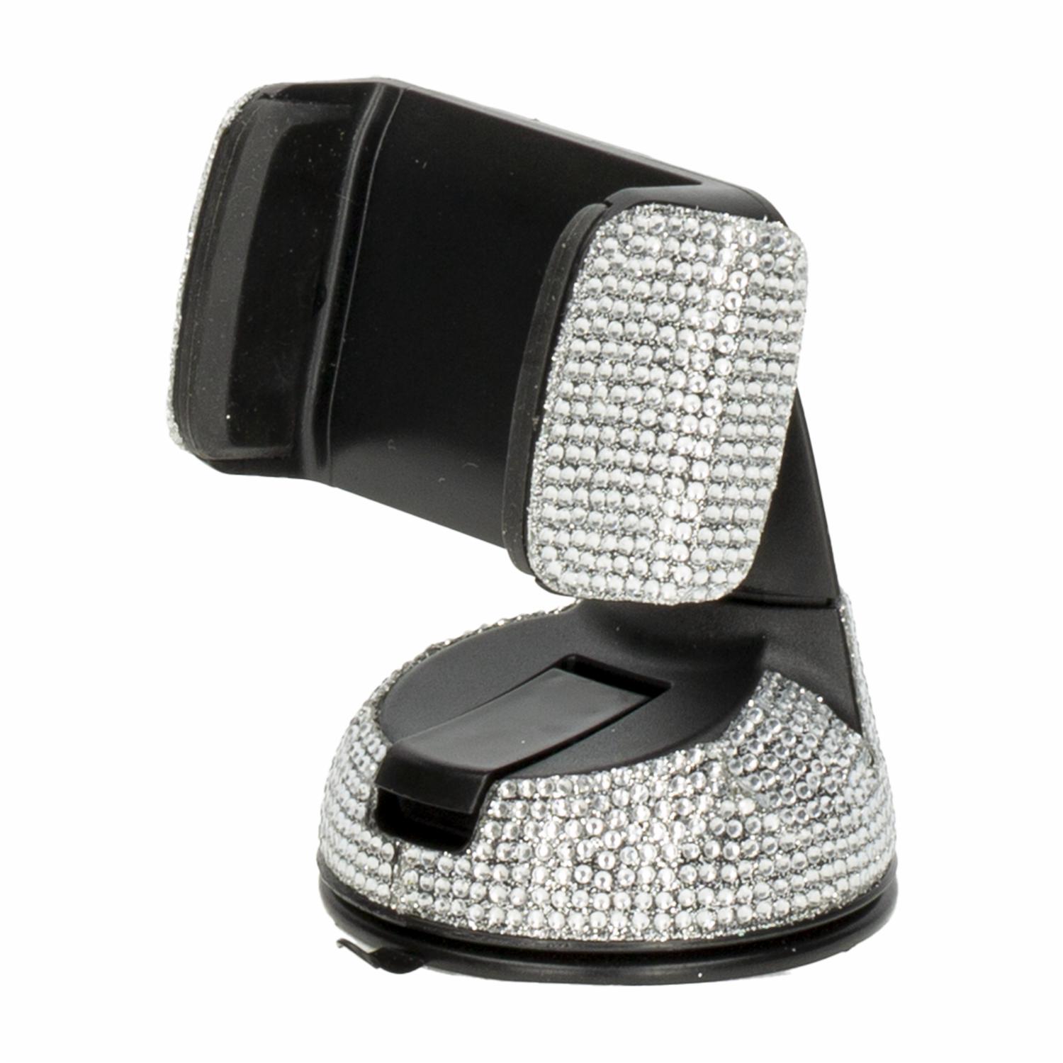 Soporte De Celular Para Auto Con Brillos Con Ventosas BYTECH Unidad - Imagen 3