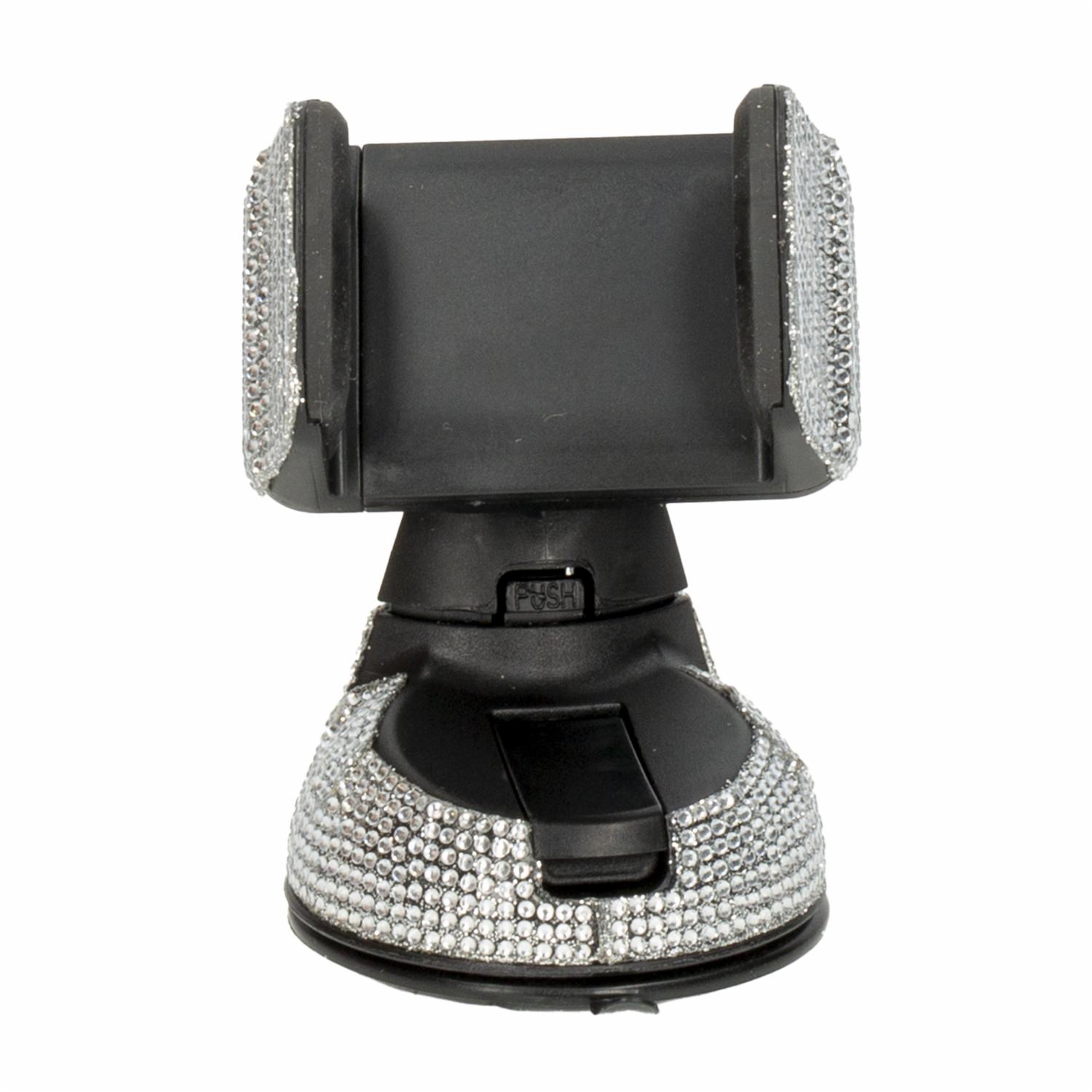 Soporte De Celular Para Auto Con Brillos Con Ventosas BYTECH Unidad - Imagen 4