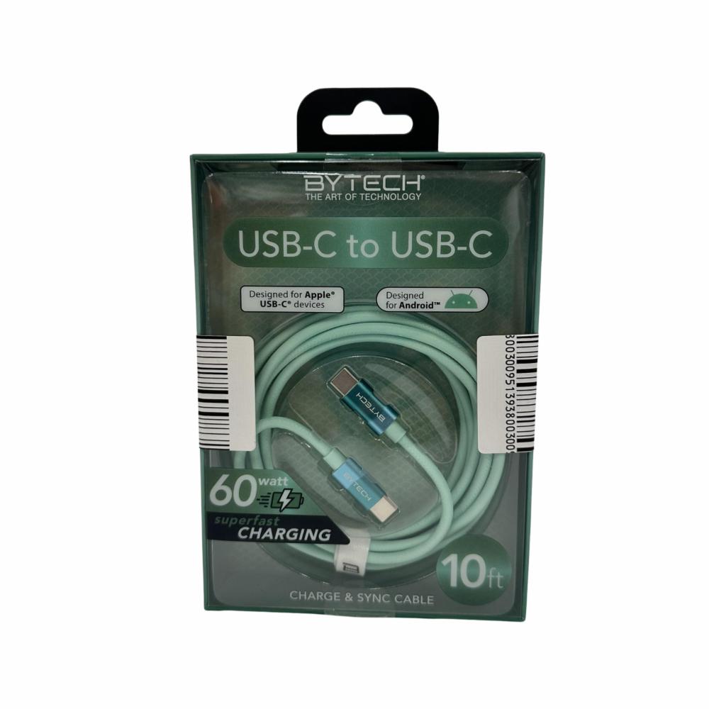 Cable Tipo C A Tipo C BYTECH 10 Pies - Imagen 3